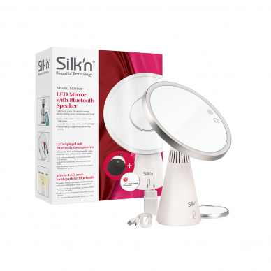 Makiažo veidrodis su garso kolonėlėmis ir LED apšvietimu Silk'n MusicMirror 18