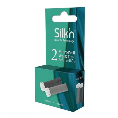 Šveitimo galvutės pėdų šveitikliui Silk'n Micro Pedi Wet&Dry (2 vnt.) 2