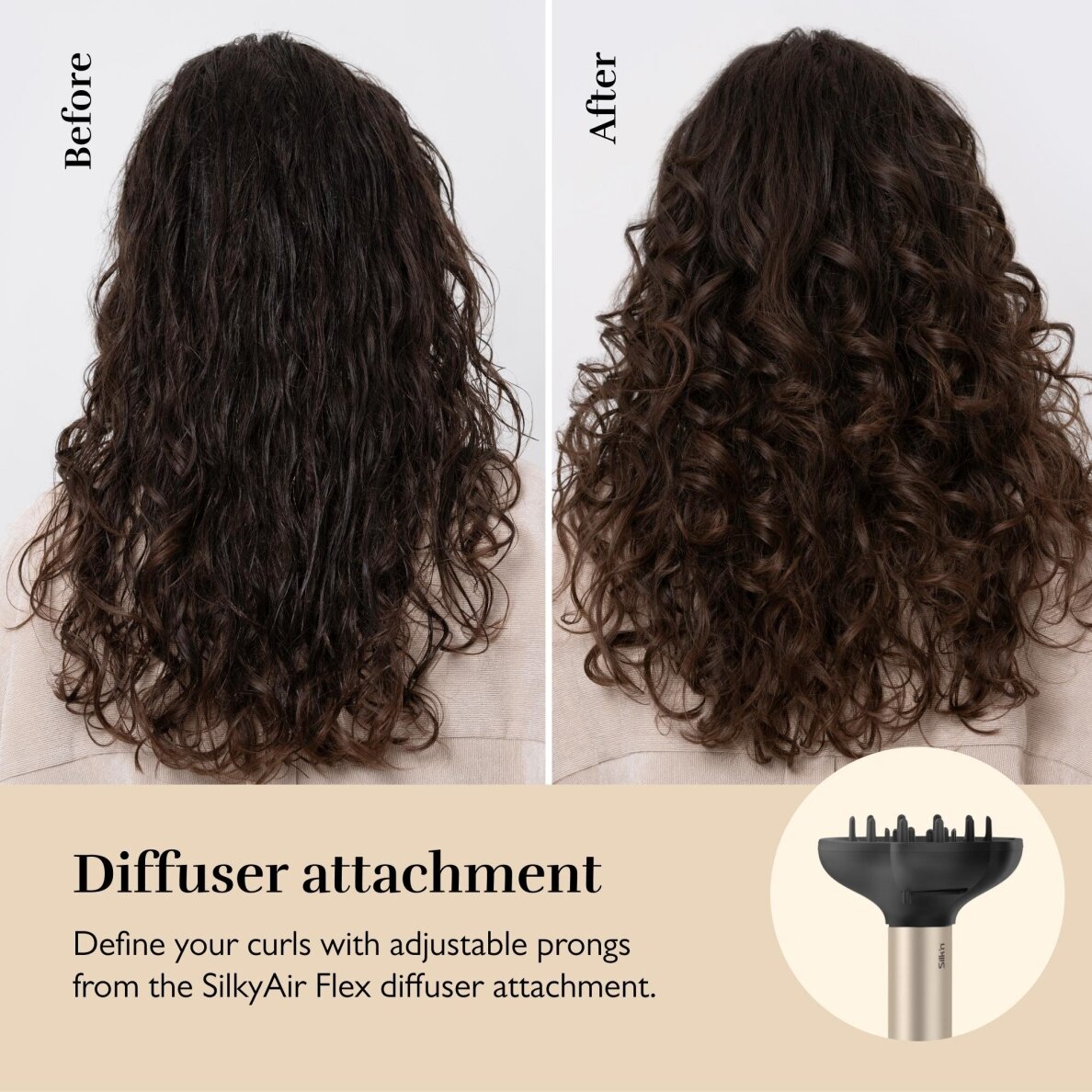 Silk'n SilkyAir Flex 8-in-1 - universalus plaukų džiovintuvas ir formavimo prietaisas, 8 antgaliai 9