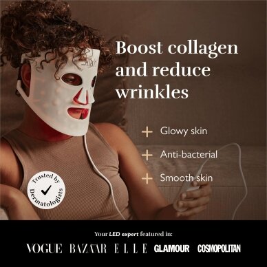 Silk'n LED Face Mask 100 - LED veido kaukė, 4 šviesos režimai 8