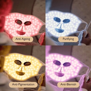 Silk'n LED Face Mask 100 - LED veido kaukė, 4 šviesos režimai 4