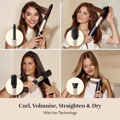 Silk'n SilkyAir Flex 5-in-1 - daugiafunkcis plaukų džiovintuvas ir formavimo prietaisas, 5 antgaliai 5