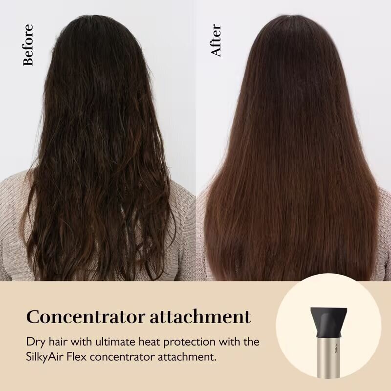 Silk'n SilkyAir Flex 5-in-1 - daugiafunkcis plaukų džiovintuvas ir formavimo prietaisas, 5 antgaliai 9 Silk'n SilkyAir Flex 5-in-1 - daugiafunkcis plaukų džiovintuvas ir formavimo prietaisas, 5 antgaliai 9
