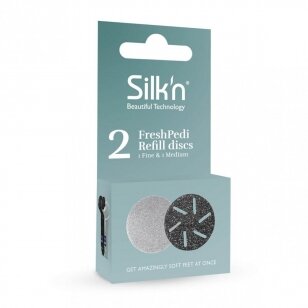 Šveitimo diskai pėdų šveitikliui Silk'n FreshPedi Soft&Medium (2 vnt.)