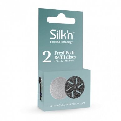 Šveitimo diskai pėdų šveitikliui Silk'n FreshPedi Soft&Medium (2 vnt.) 1