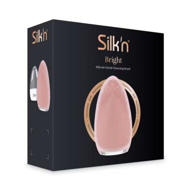 Silk'n Bright Pink - silikoninis vibracinis veido valymo šepetėlis, 7 greičiai